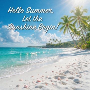 Hello Summer, Let the Sunshine Begin!