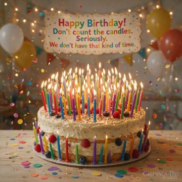Hilarious Birthday Wishes – Don’t Count the Candles