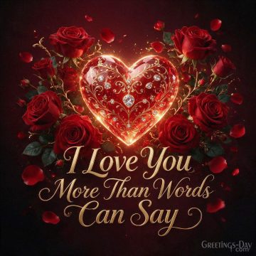 I Love You More Than Words Can Say