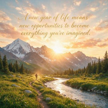 Inspirational Happy Birthday Quote – A New Year of Life Means New Opportunities