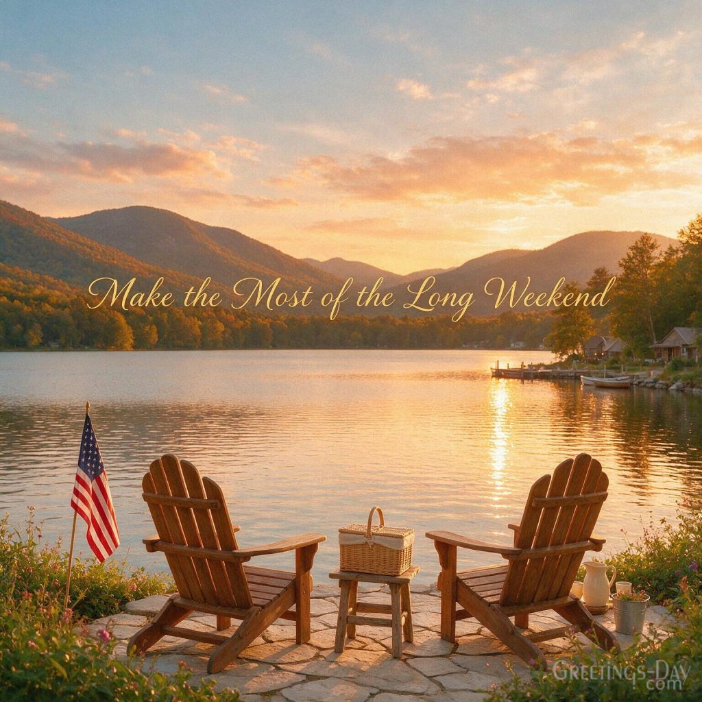 Inspirational Labor Day greeting card with American skyline and “Celebrate the Work. Celebrate the Dream.” message with the text