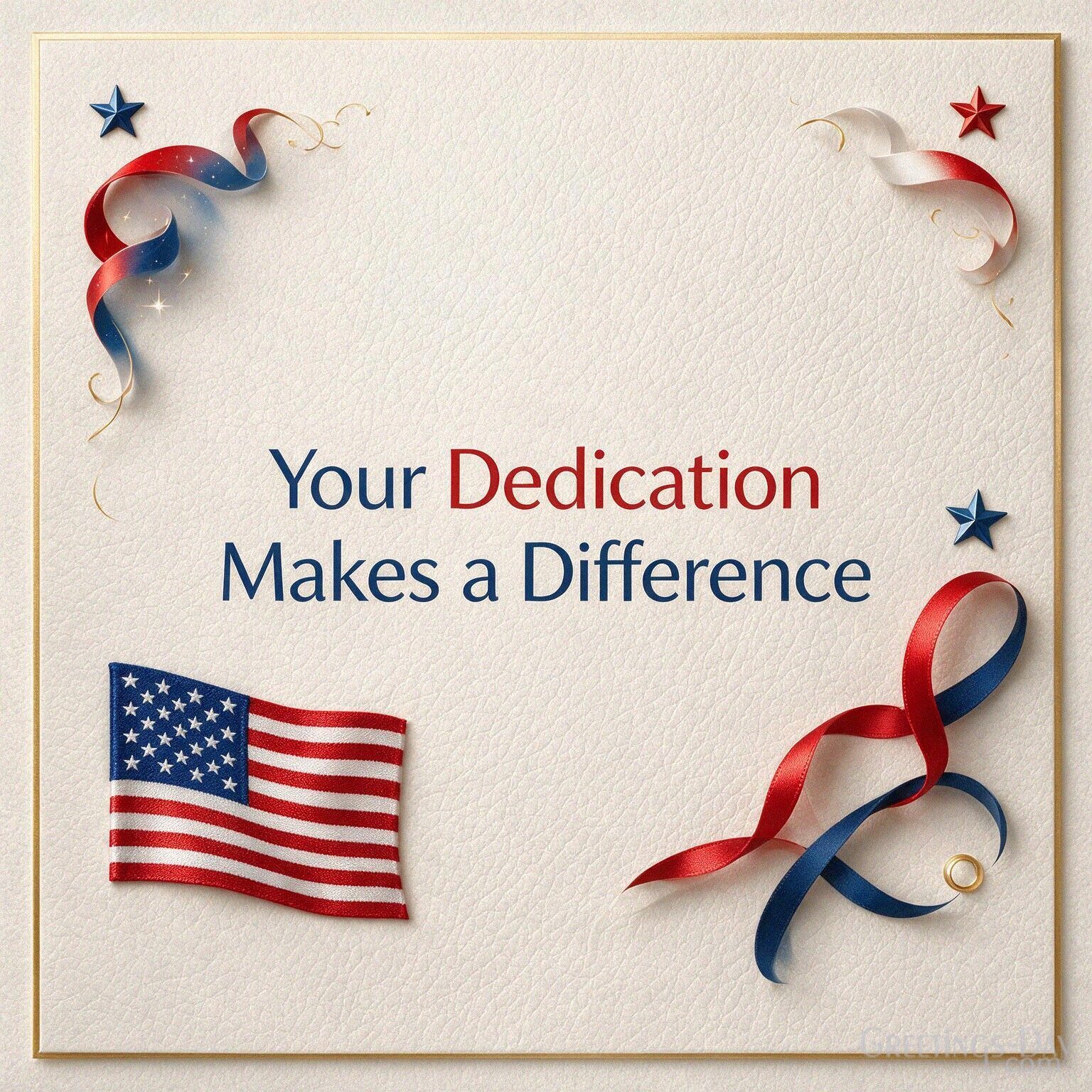 Your Dedication Makes a Difference