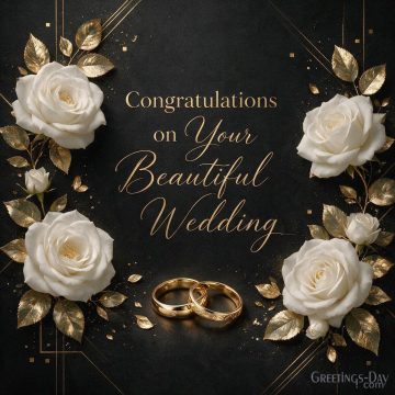 Congratulations on Your Beautiful Wedding