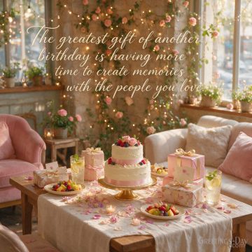 Meaningful Birthday Quote – More Time to Create Memories with the People You Love
