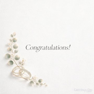 Congratulations on Your New Beginning