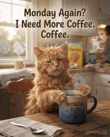 Monday Again? I Need More Coffee.
