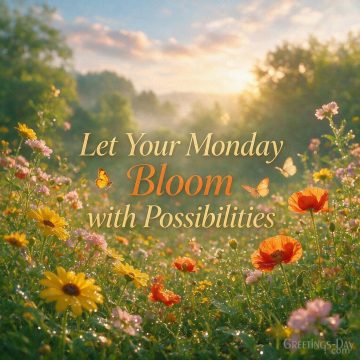 Let Your Monday Bloom with Possibilities
