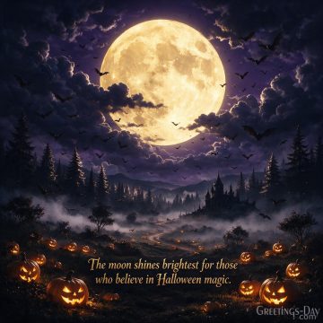 The Moon Shines Brightest for Those Who Believe in Halloween Magic
