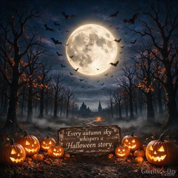 Every Autumn Sky Whispers a Halloween Story