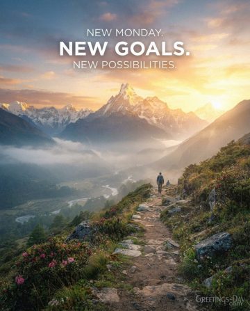 New Monday. New Goals. New Possibilities.