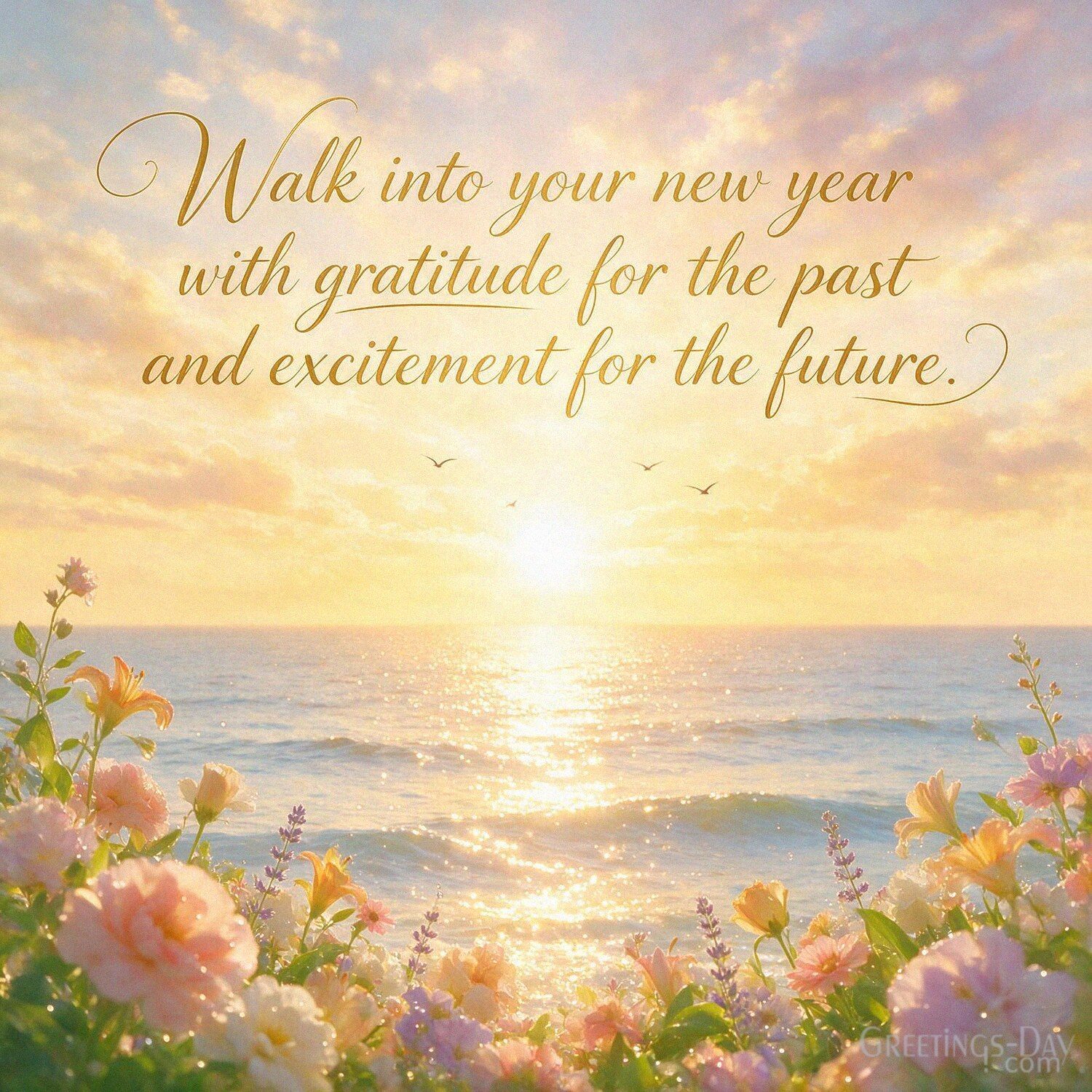 Positive Birthday Quote – Gratitude for the Past and Excitement for the Future