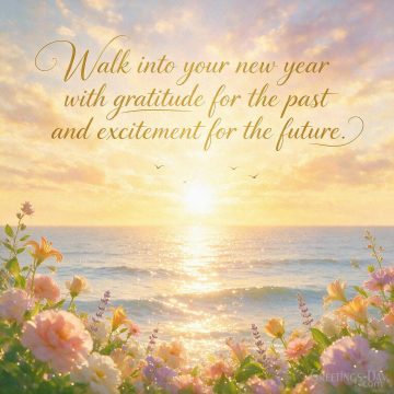 Positive Birthday Quote – Gratitude for the Past and Excitement for the Future