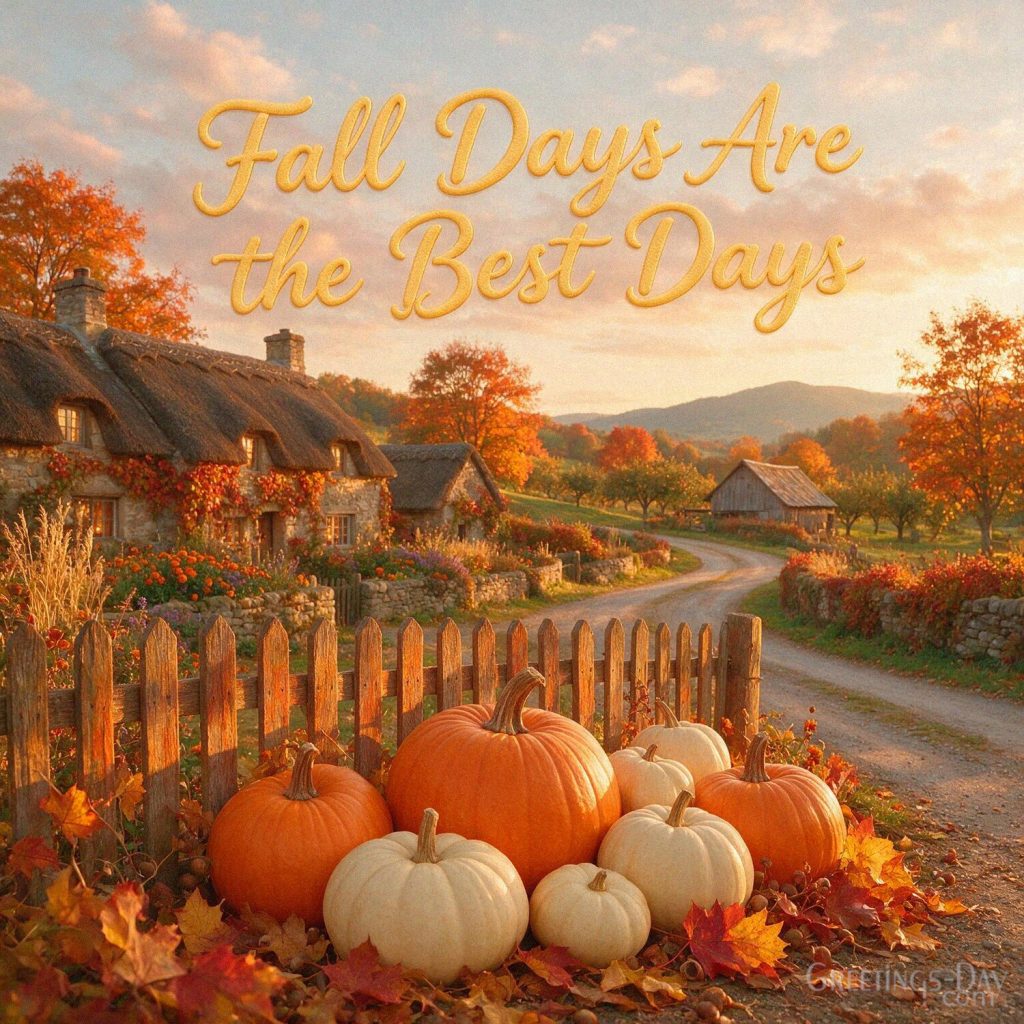 Fall pumpkin image with rustic harvest decorations
