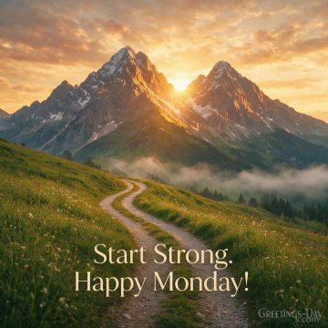 Start Strong. Happy Monday!