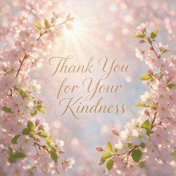 Thank You for Your Kindness