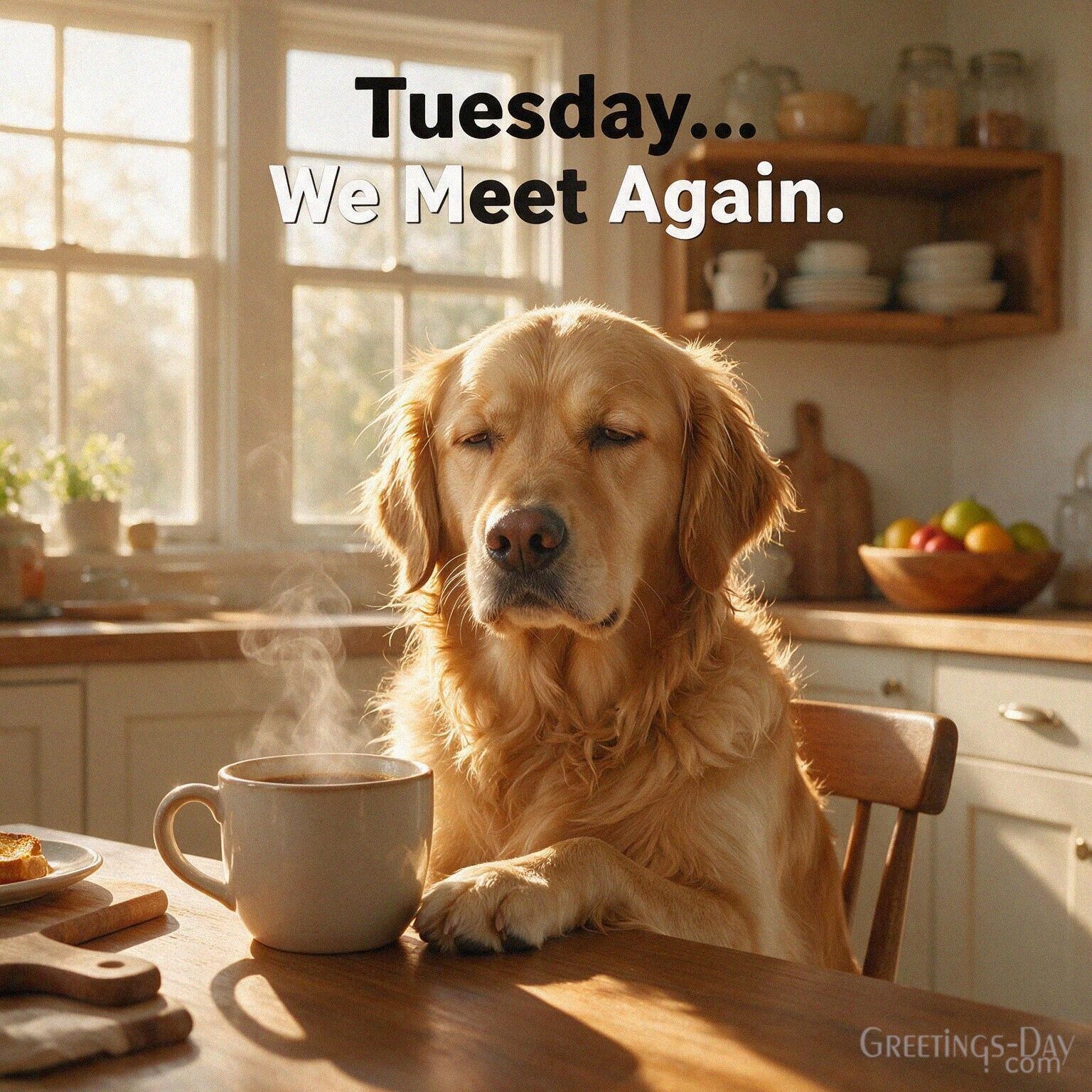 Tuesday… We Meet Again