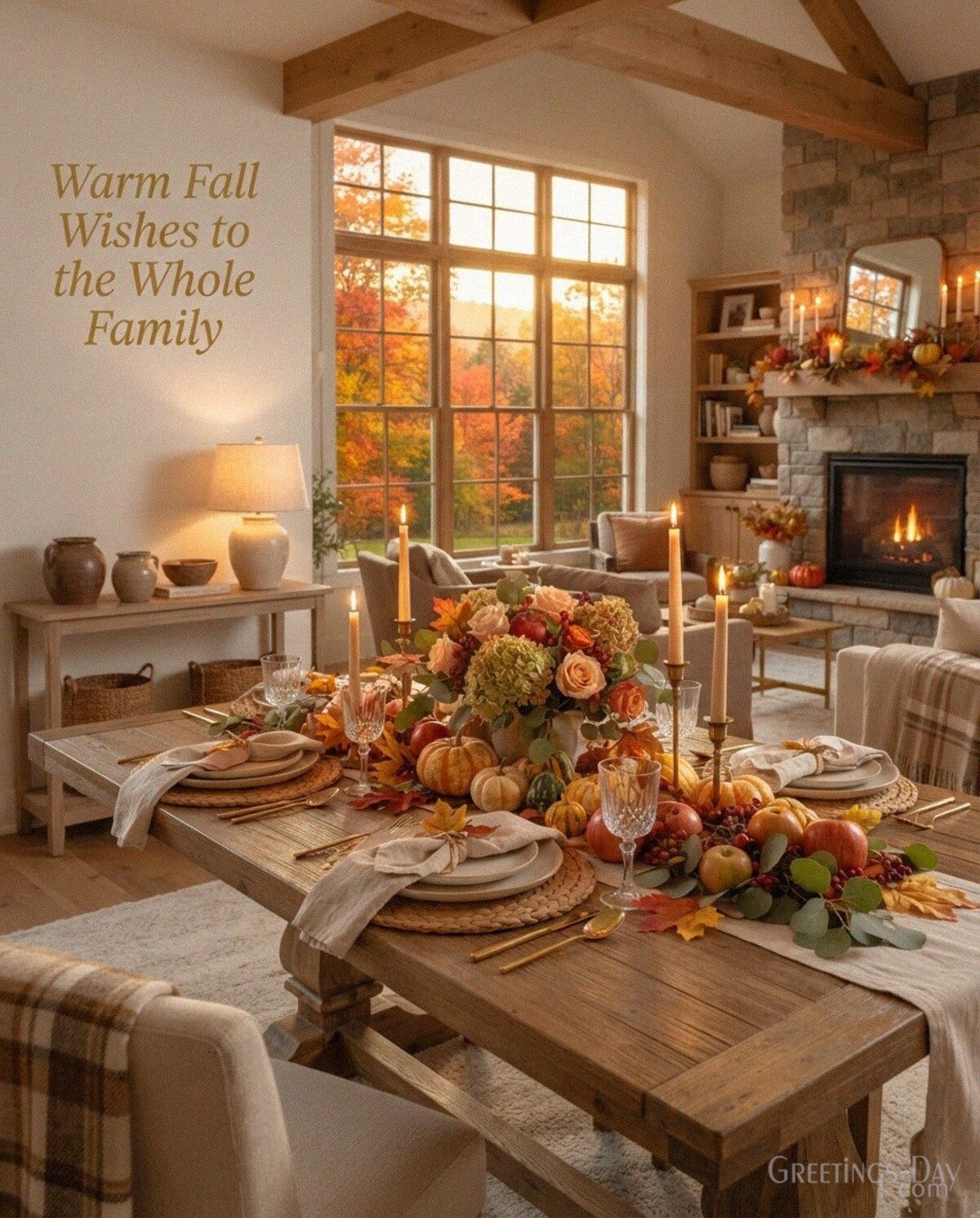 Warm Fall Wishes to the Whole Family