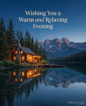 Wishing You a Warm and Relaxing Evening