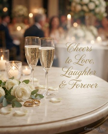 Cheers to Love, Laughter & Forever