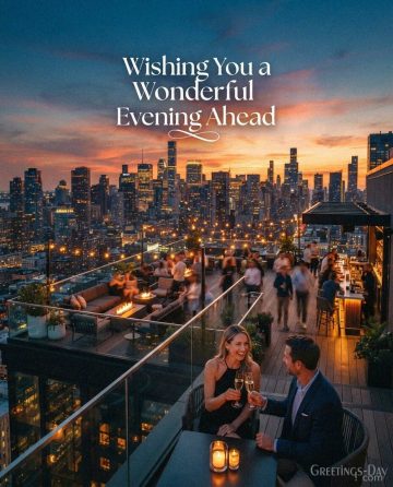 Wishing You a Wonderful Evening Ahead