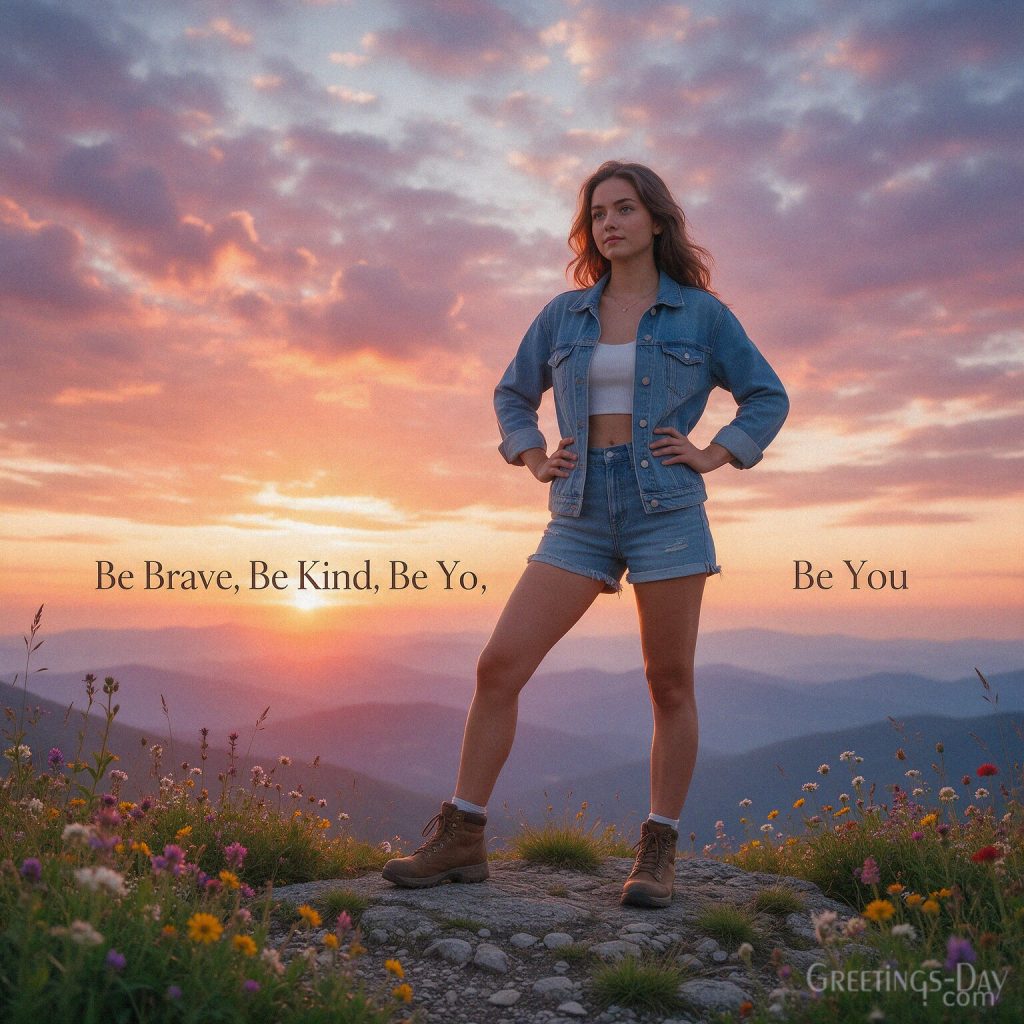 Inspirational daughter wish reading “Be Brave