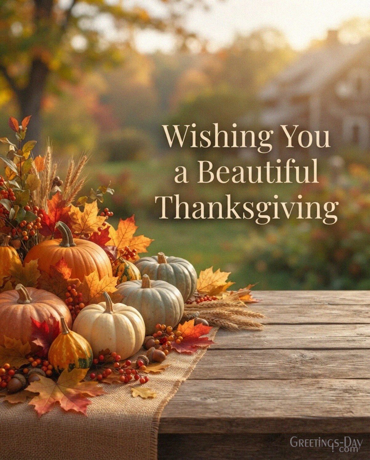 Wishing You a Beautiful Thanksgiving