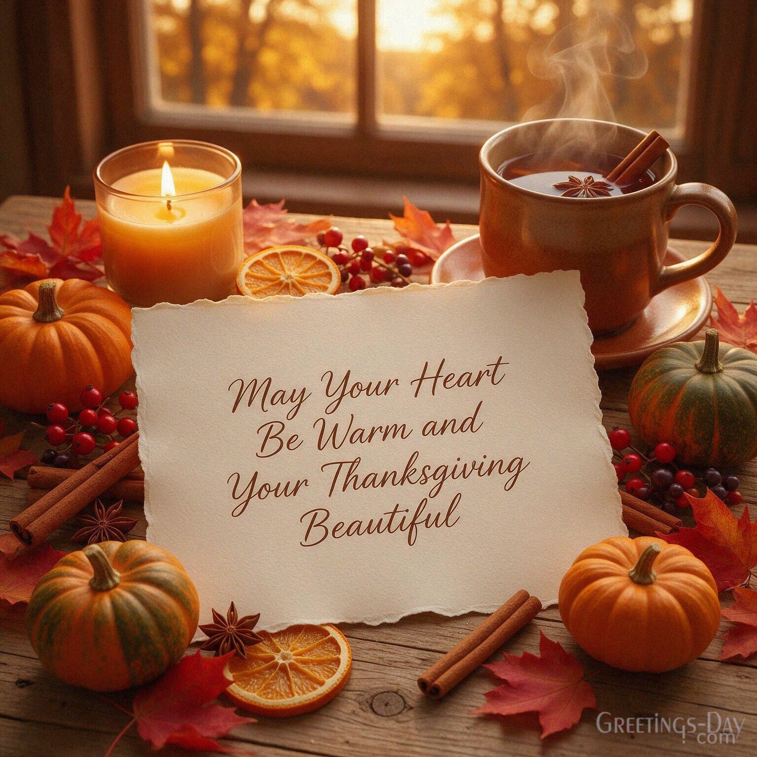 May Your Heart Be Warm and Your Thanksgiving Beautiful