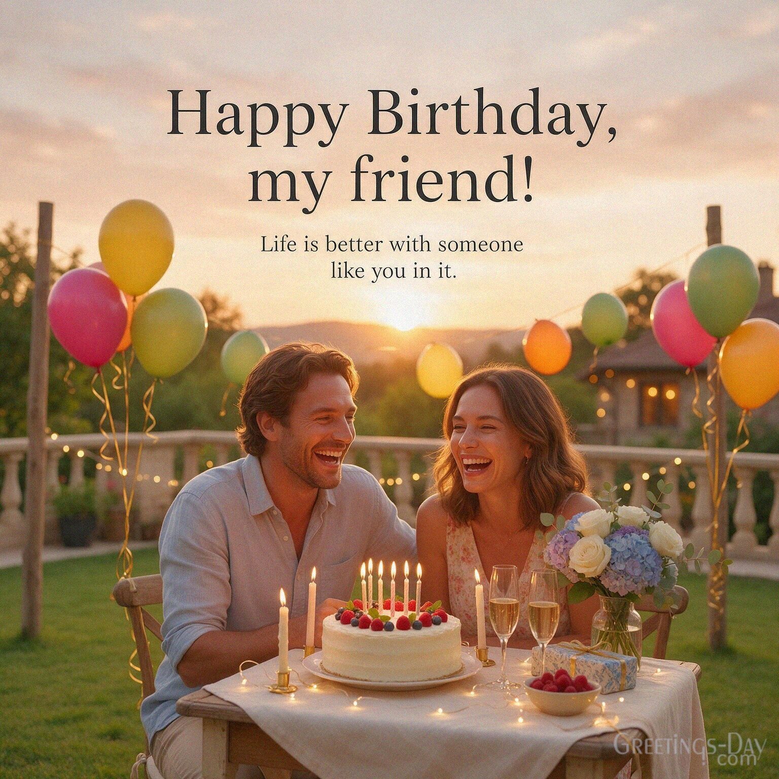 Happy Birthday, My Friend – Life Is Better with You