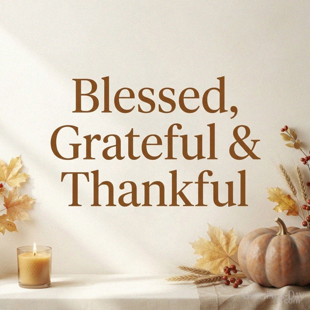 Blessed, Grateful & Thankful