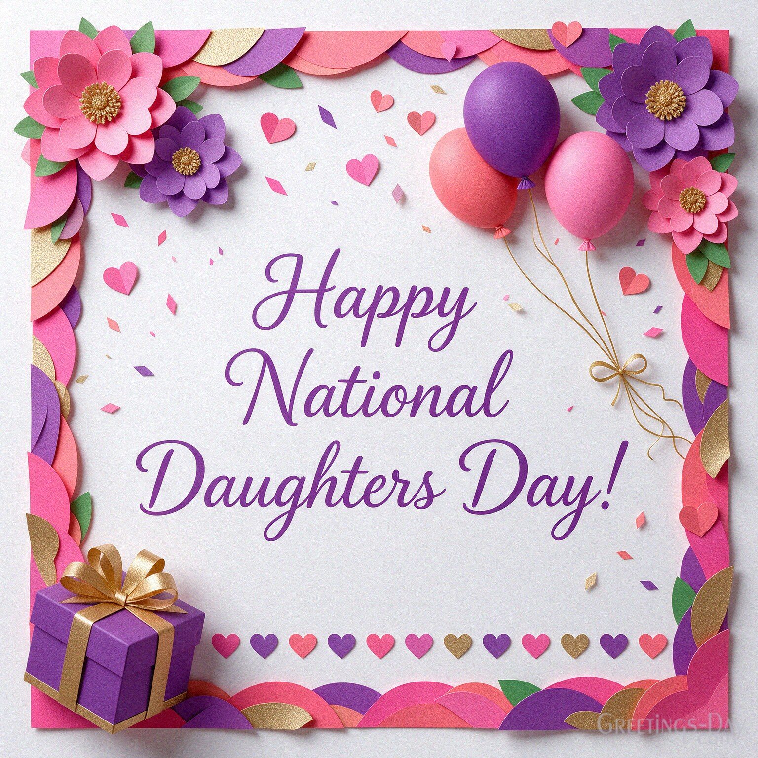A Cheerful National Daughters Day Celebration