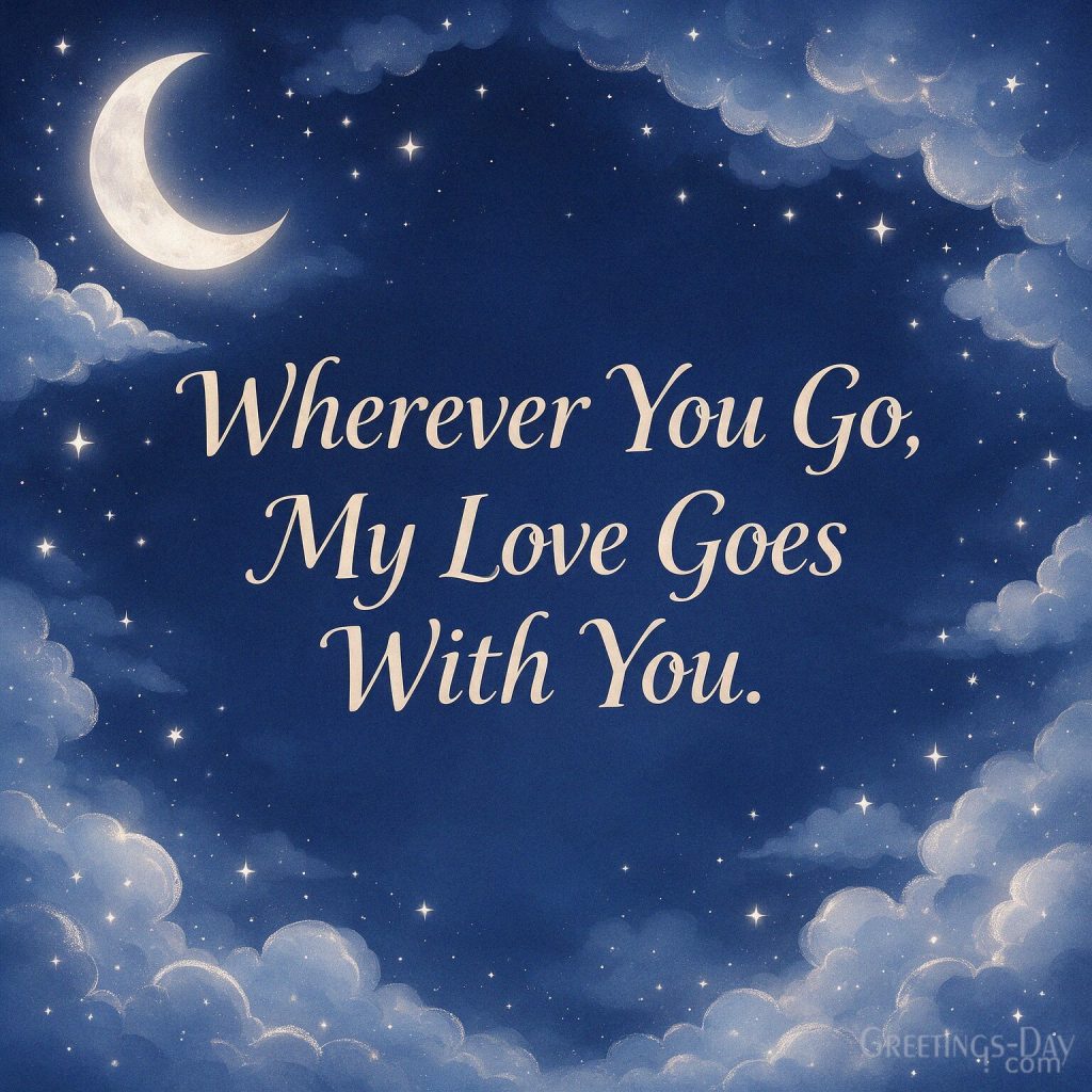 Daughters Day image with stars and a crescent moon reading “Wherever You Go
