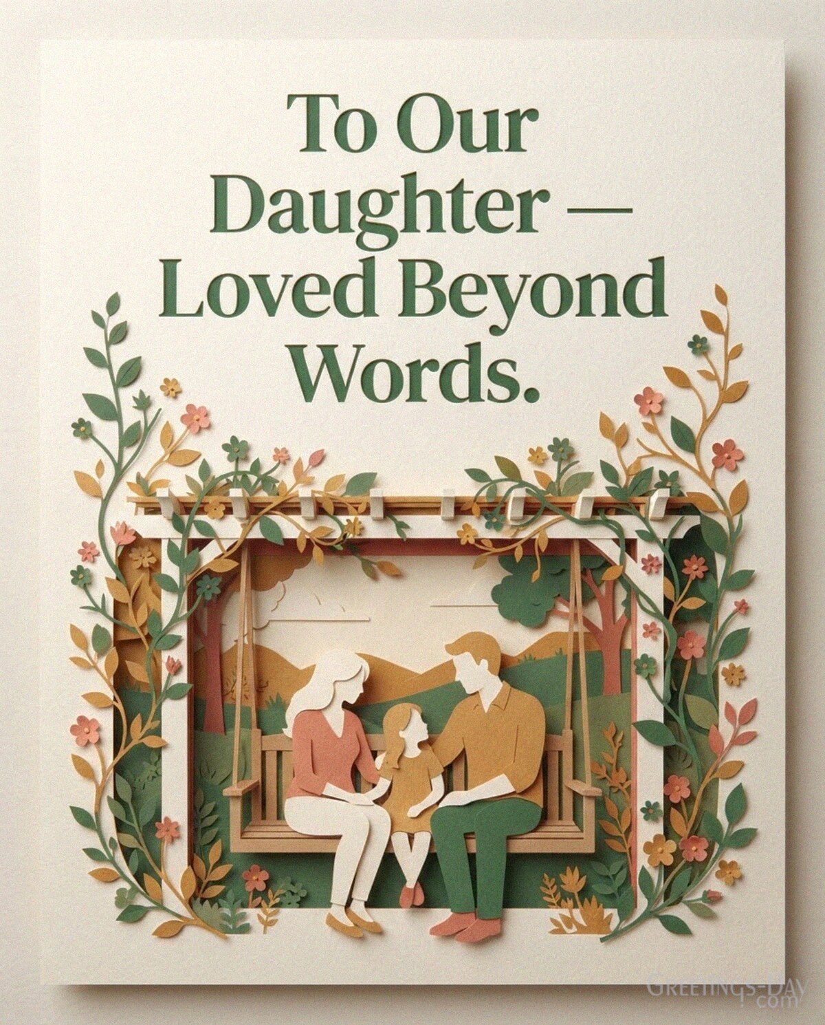 To Our Daughter — Loved Beyond Words