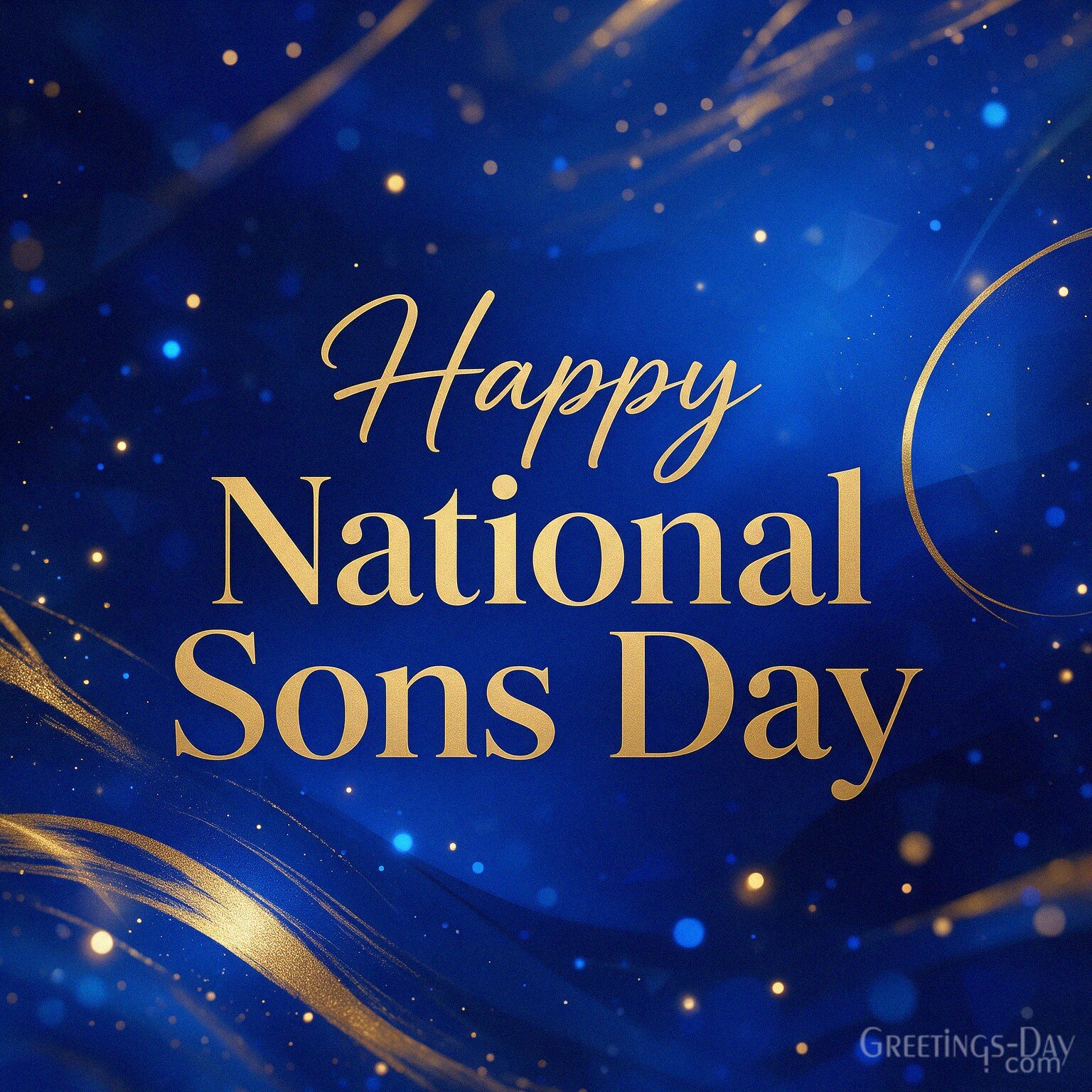An Elegant National Sons Day Greeting