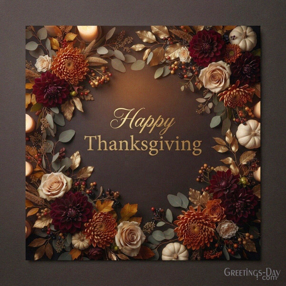 An Elegant Happy Thanksgiving Wish