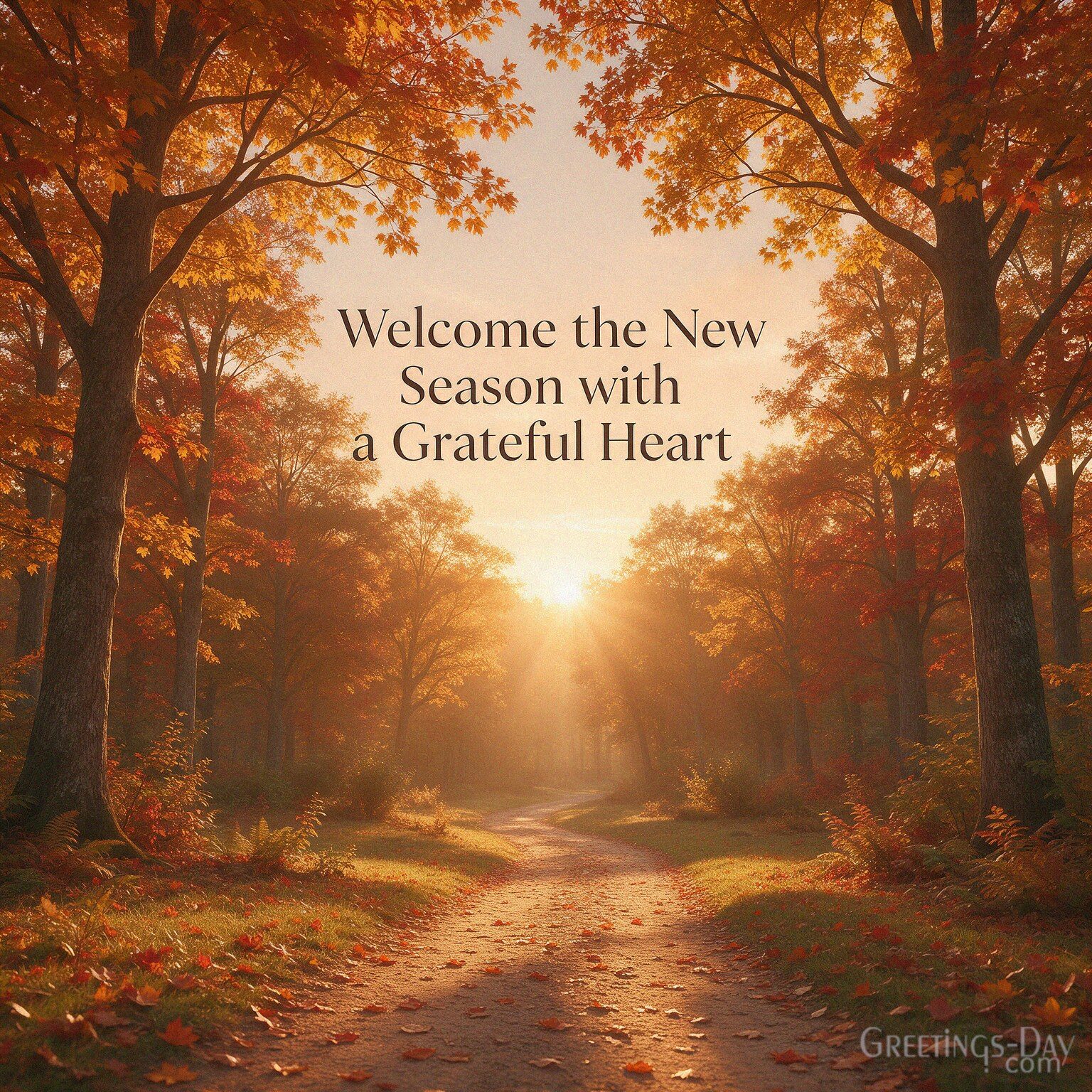 Welcome the New Season with a Grateful Heart