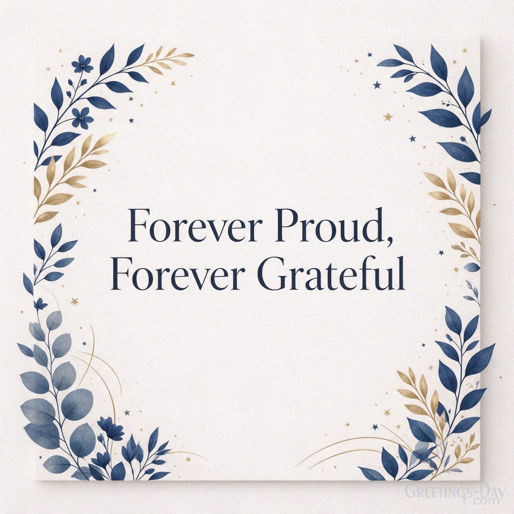 Inspirational National Sons Day quote image with the words Forever Proud