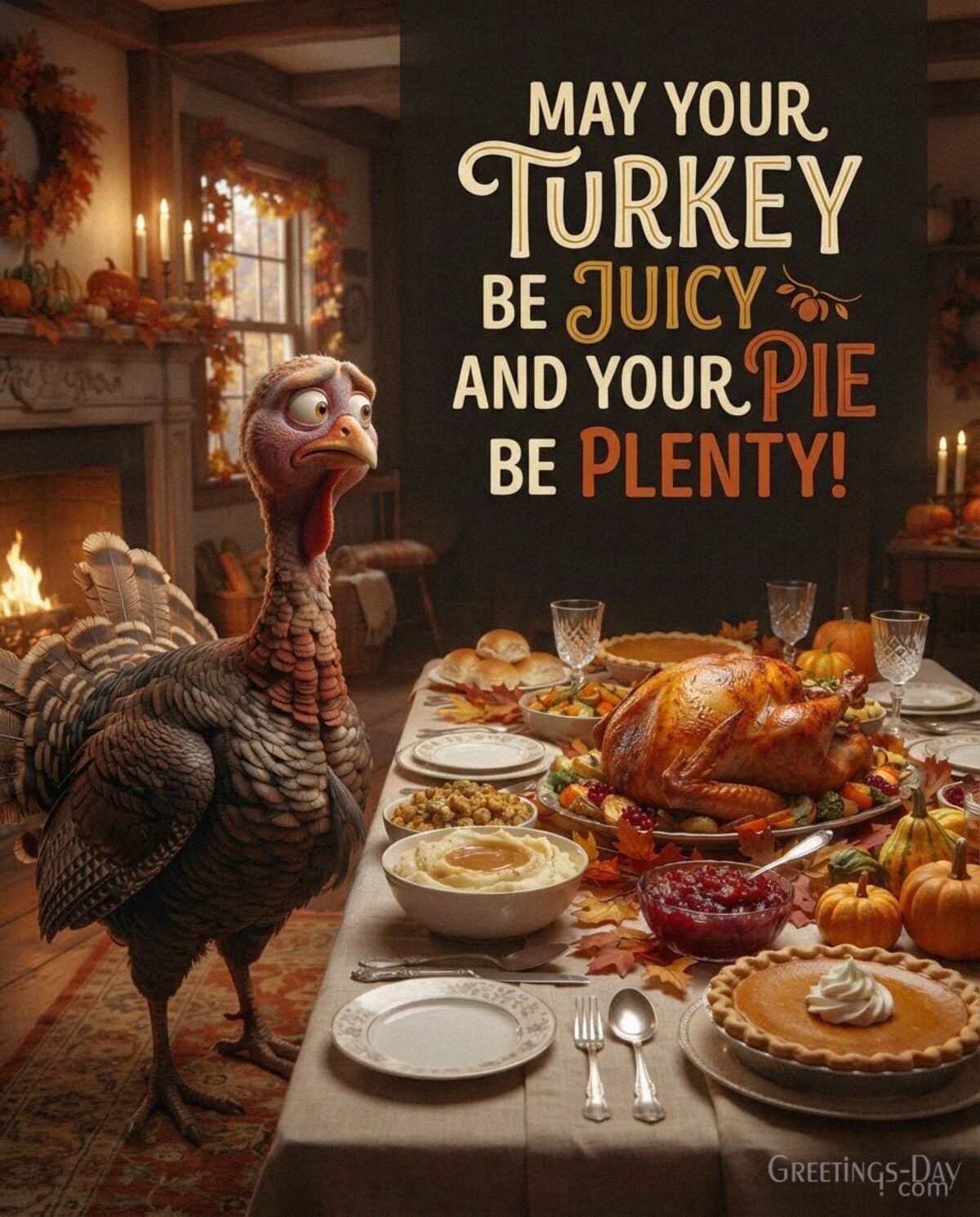 May Your Turkey Be Juicy and Your Pie Be Plenty