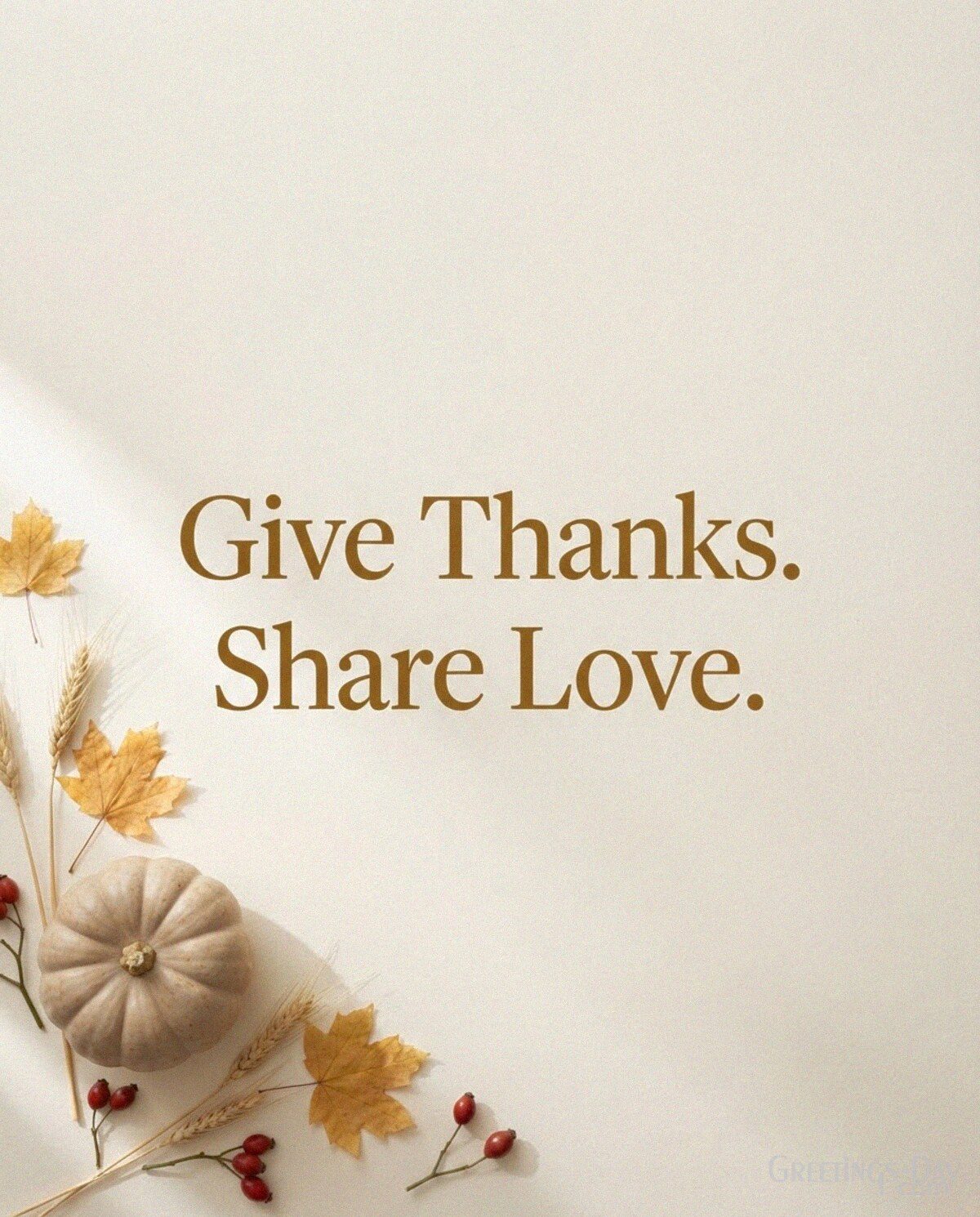 Give Thanks. Share Love.