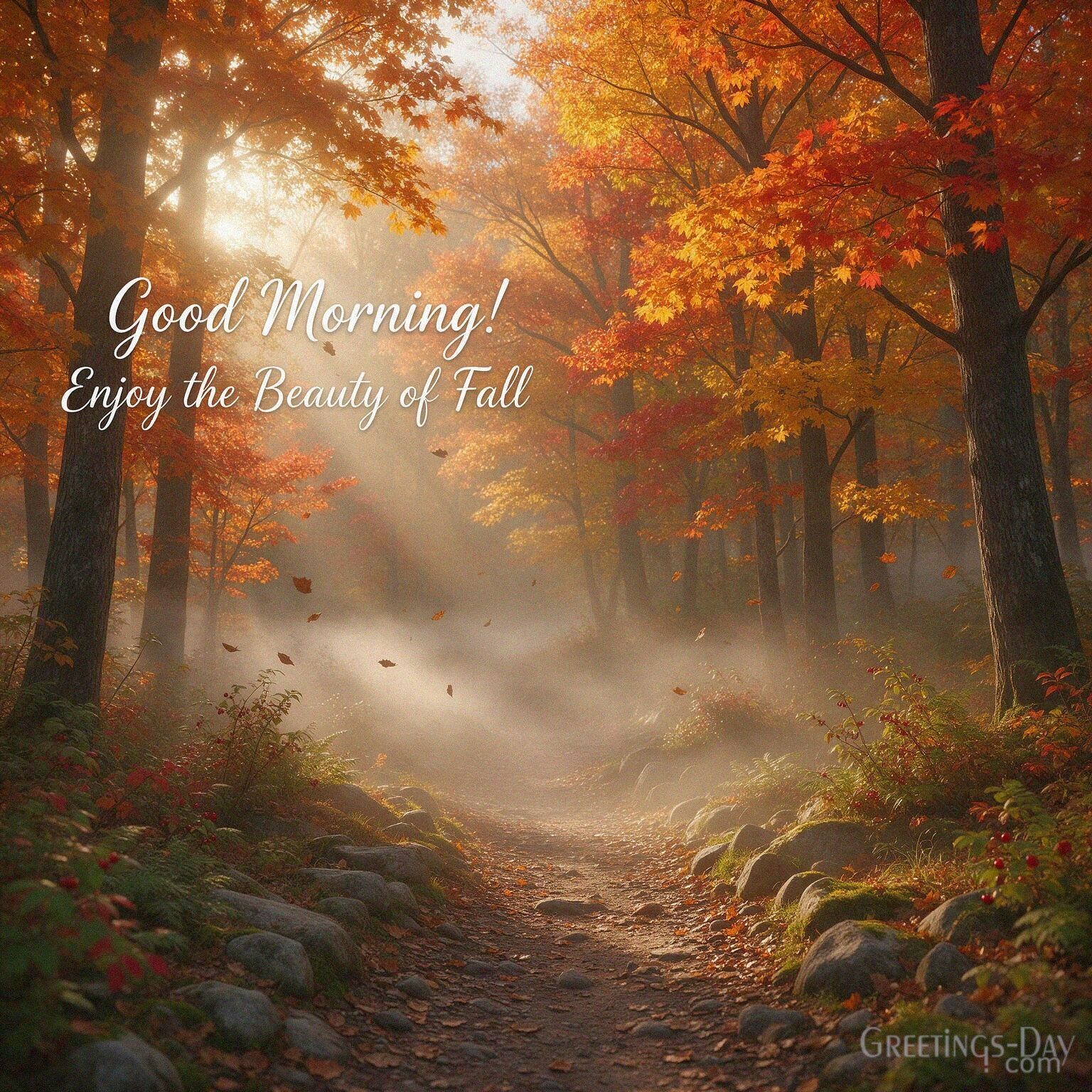 Good Morning! Enjoy the Beauty of Fall