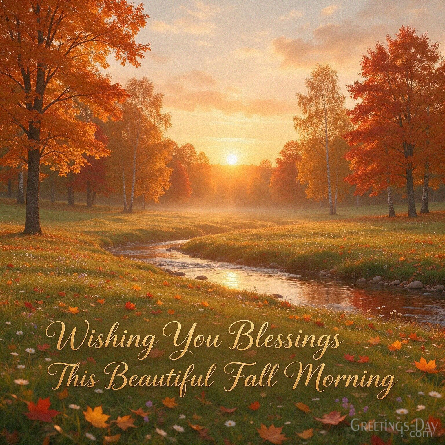 Wishing You Blessings This Beautiful Fall Morning
