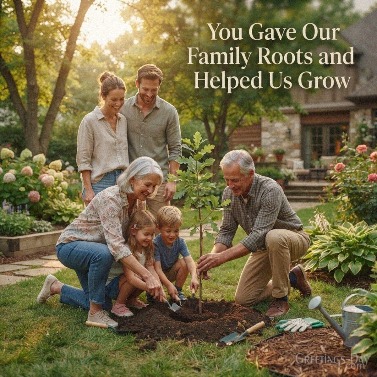 You Gave Our Family Roots and Helped Us Grow