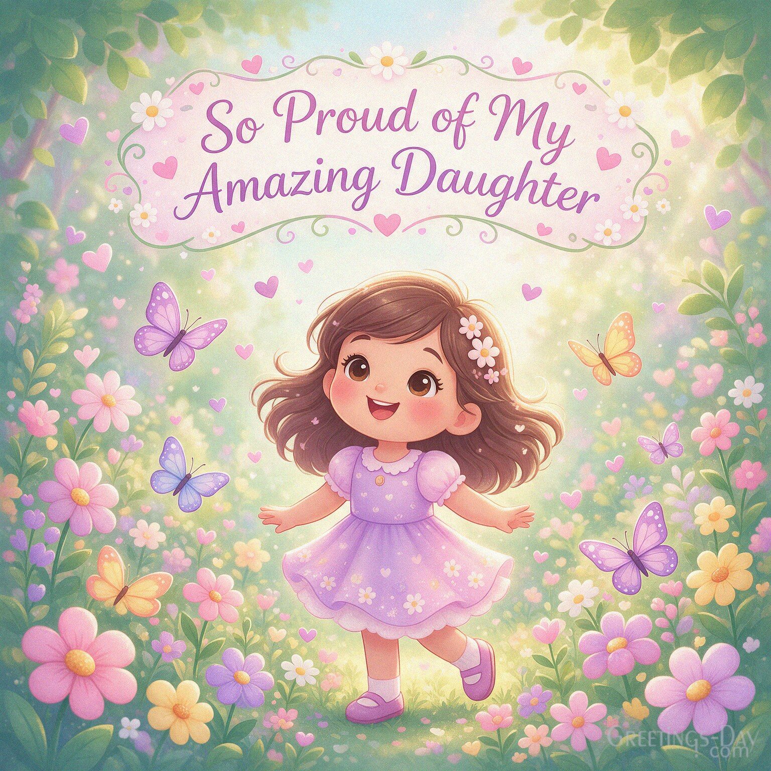 Happy Daughters Day to Our Sweet Girl
