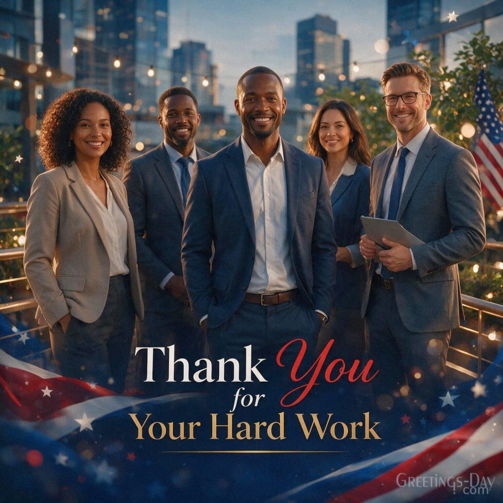 Happy Labor Day card with backyard BBQ