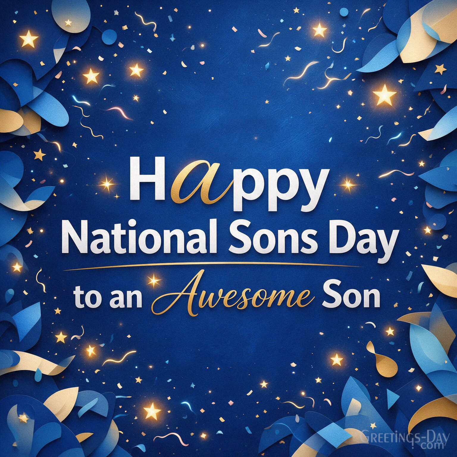Happy National Sons Day to an Awesome Son