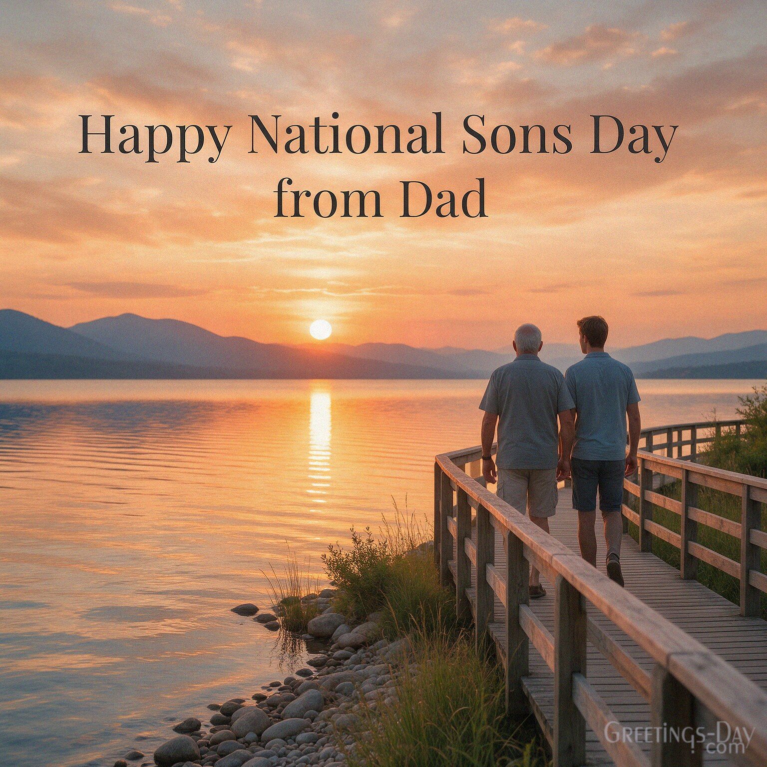 Happy National Sons Day from Dad