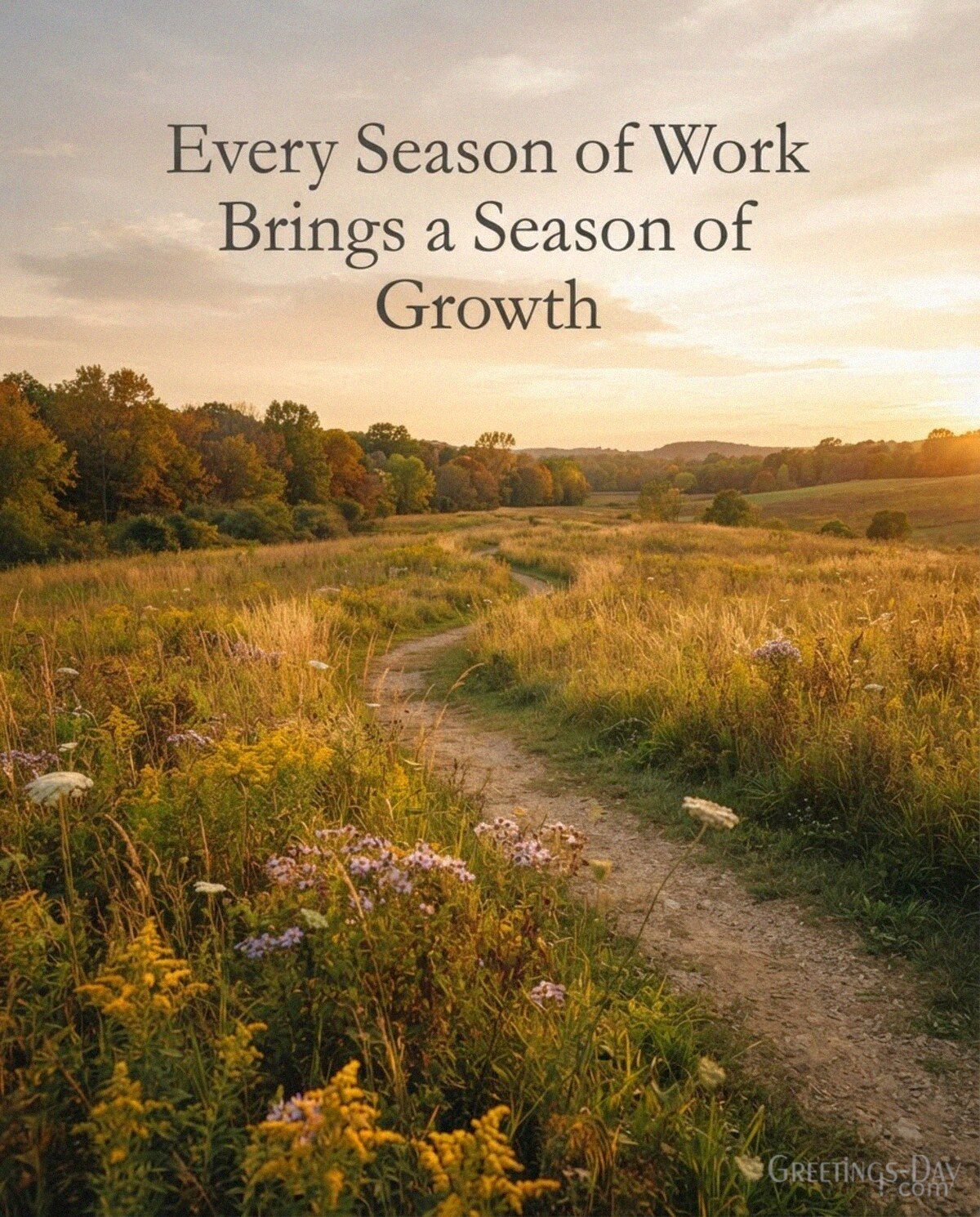 Every Season of Work Brings a Season of Growth