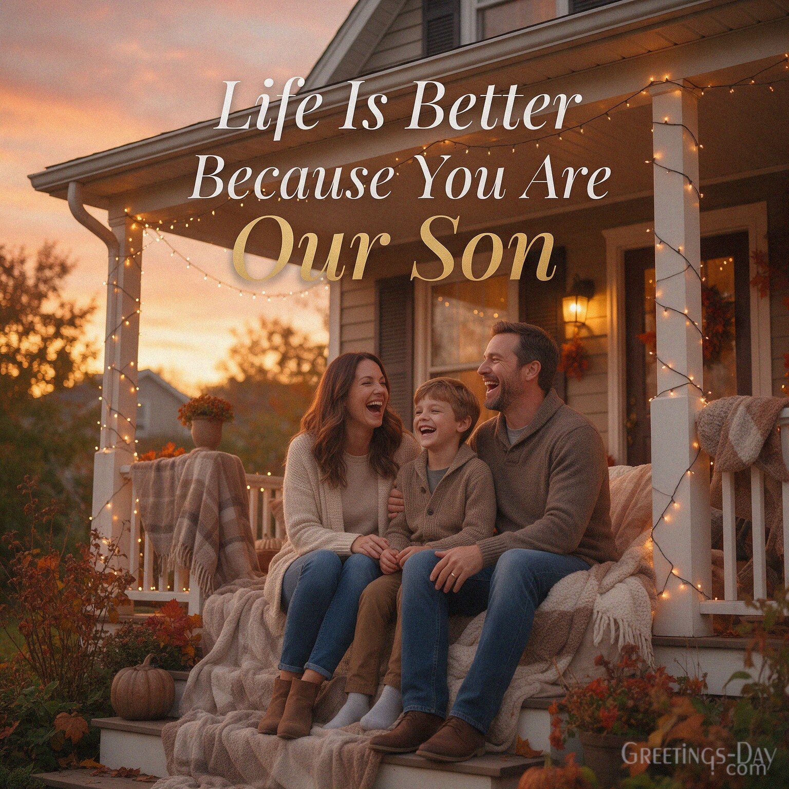 Life Is Better Because You Are Our Son