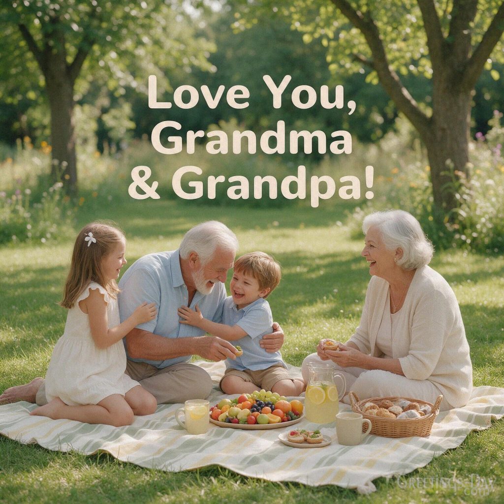 Short Grandparents Day message with Grandma