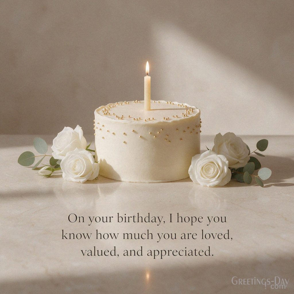 Meaningful Birthday Message image featuring “On your birthday