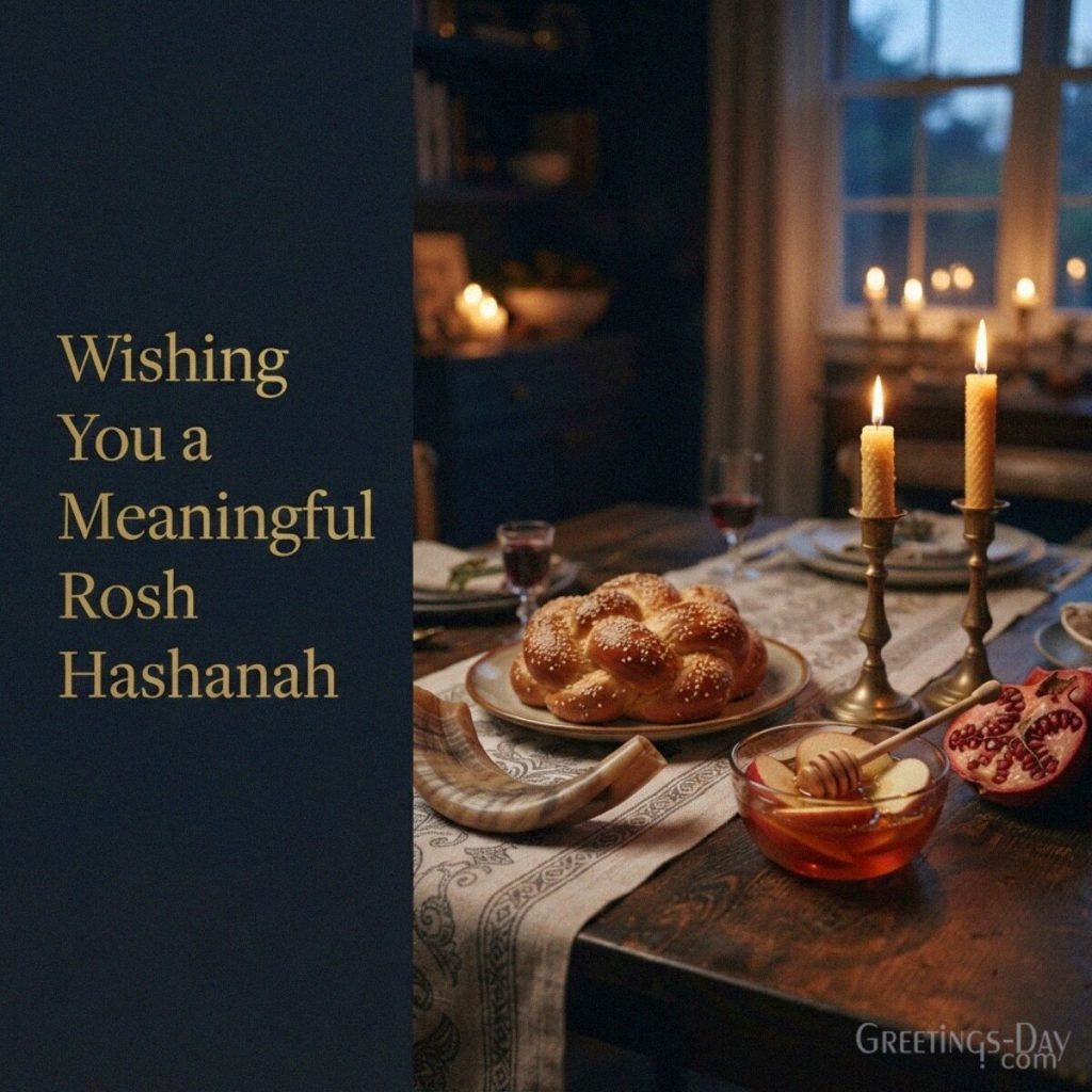 Meaningful Rosh Hashanah wishes with shofar